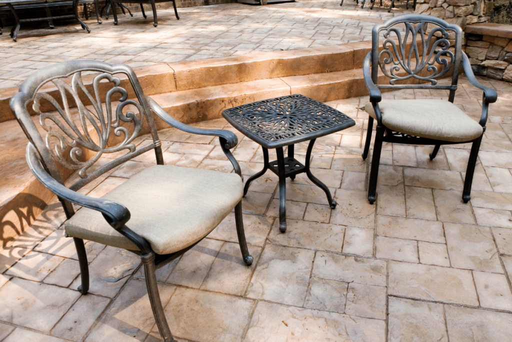 stamped concrete patio